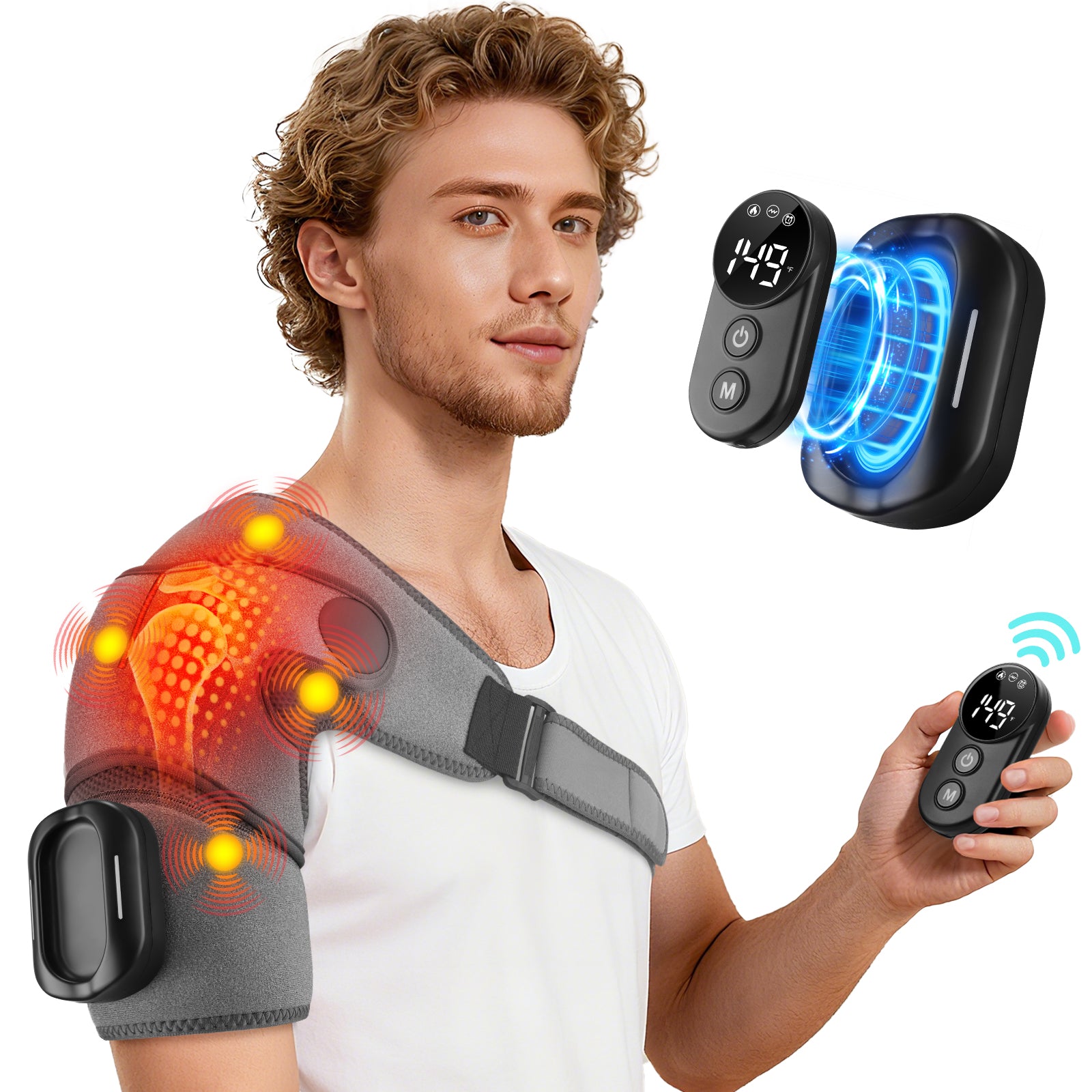 Electric Shoulder Massager with Heating