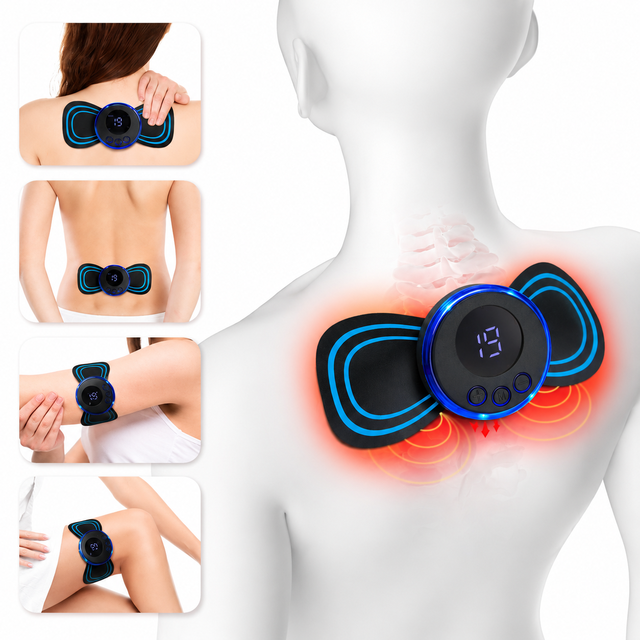 Neck Massager Electric Muscle Stimulator Cervical Sticker
