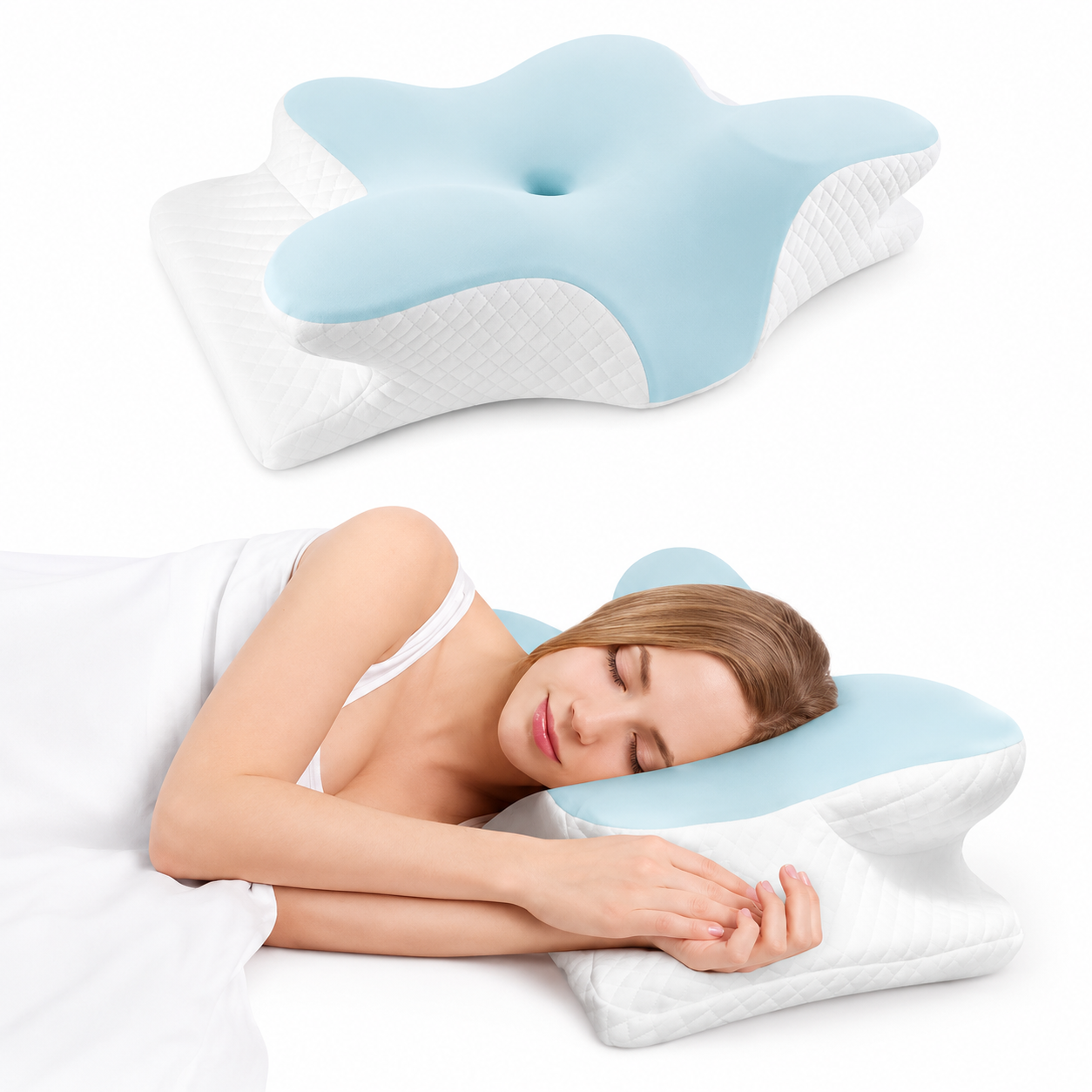 Memory Foam Pillows Butterfly Shaped